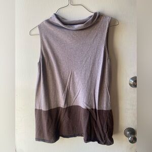 Simply Vera Vera Wang Sleeveless Brown Knit Tunic Top